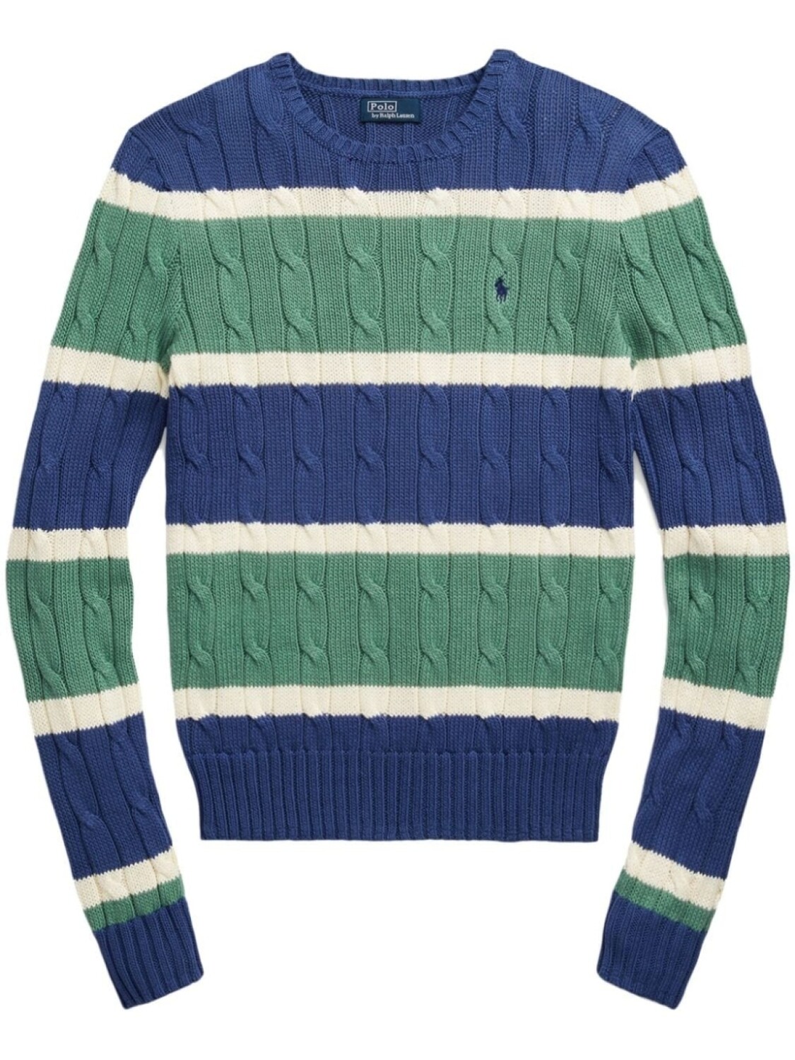 

Polo Ralph Lauren полосатый джемпер фактурной вязки, синий
