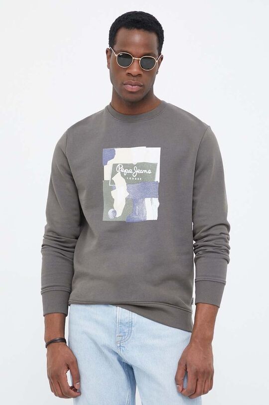 

Толстовка Oldwive из хлопка Pepe Jeans, зеленый