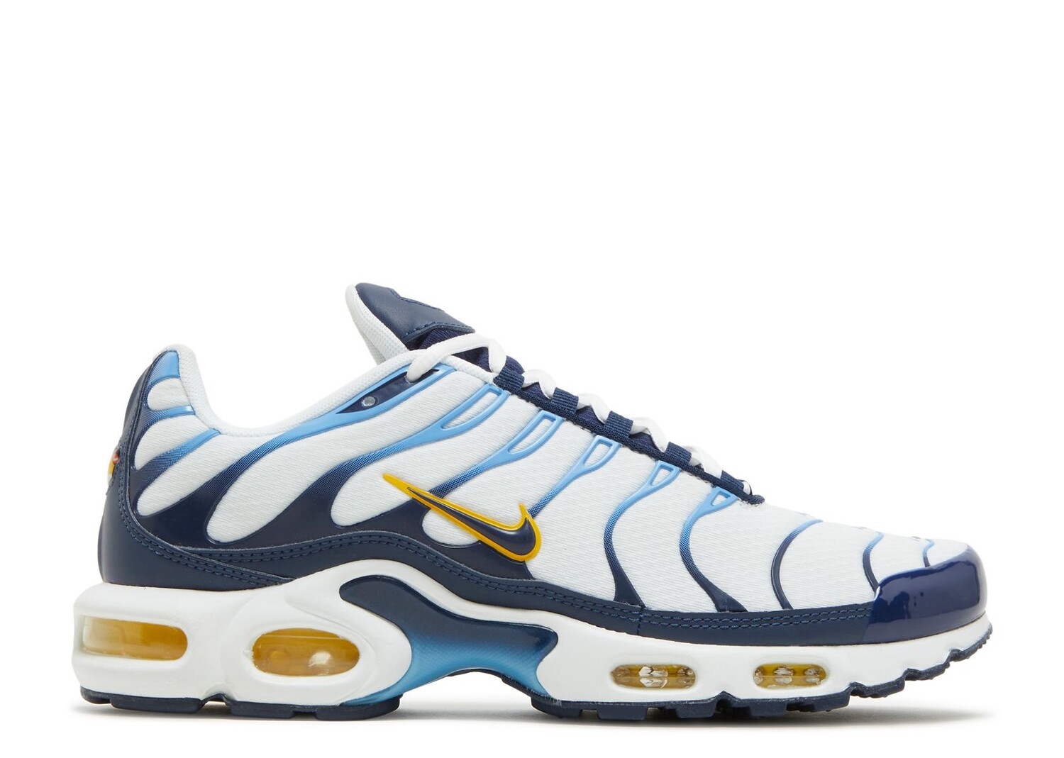 

Кроссовки Nike Air Max Plus 'White Navy Gold', белый, Белый;серый