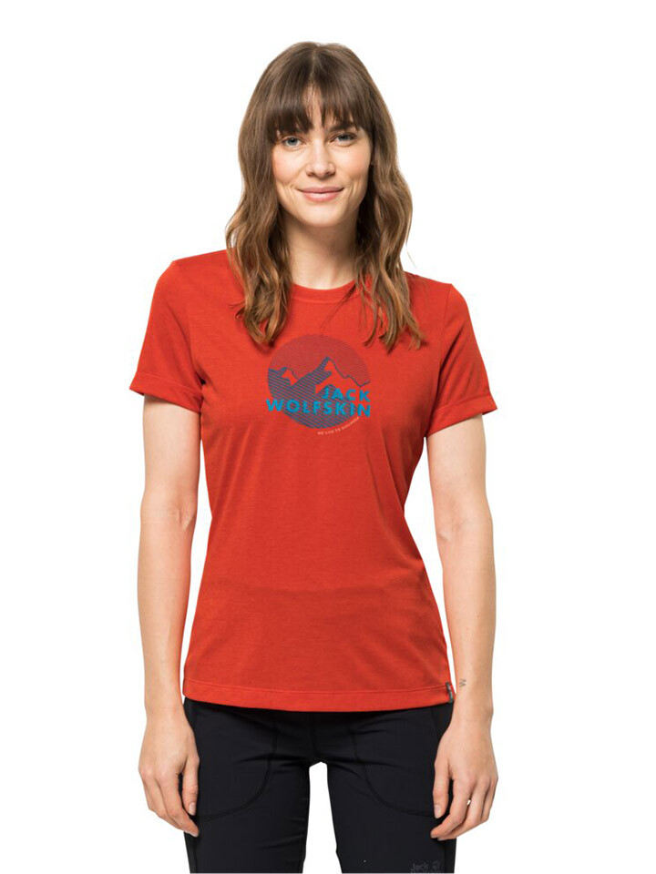 

Спортивная футболка Jack Wolfskin Funktionsshirt Hiking, красный