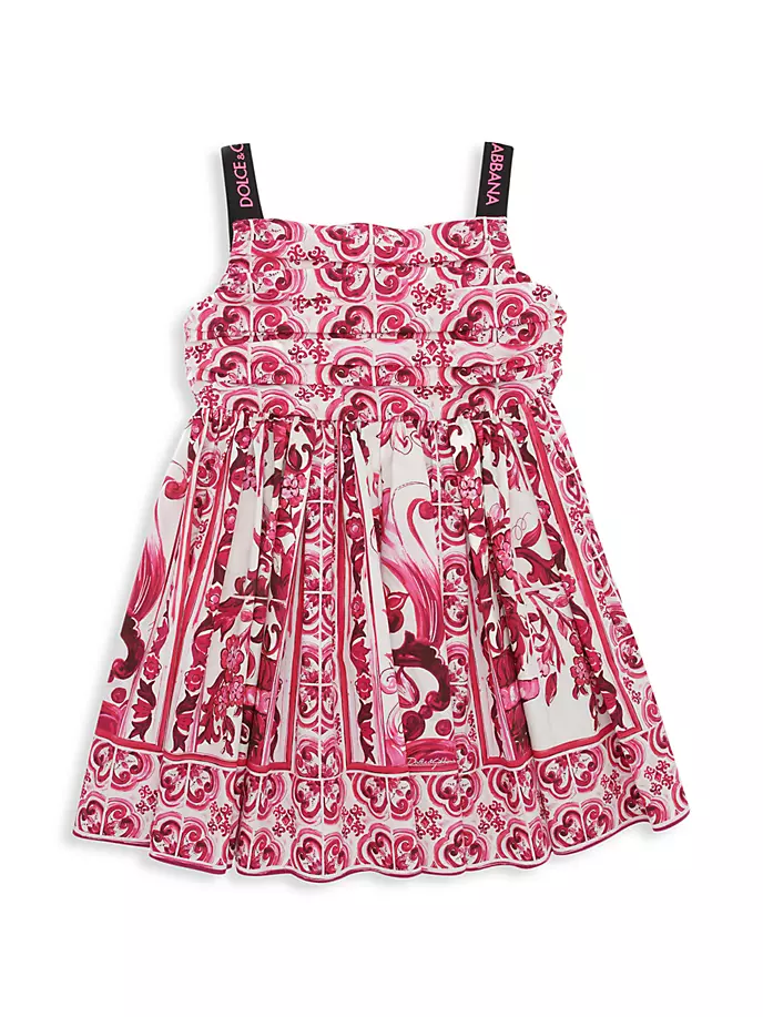 

Платье Tris Maioliche для девочек Dolce&Gabbana, фуксия