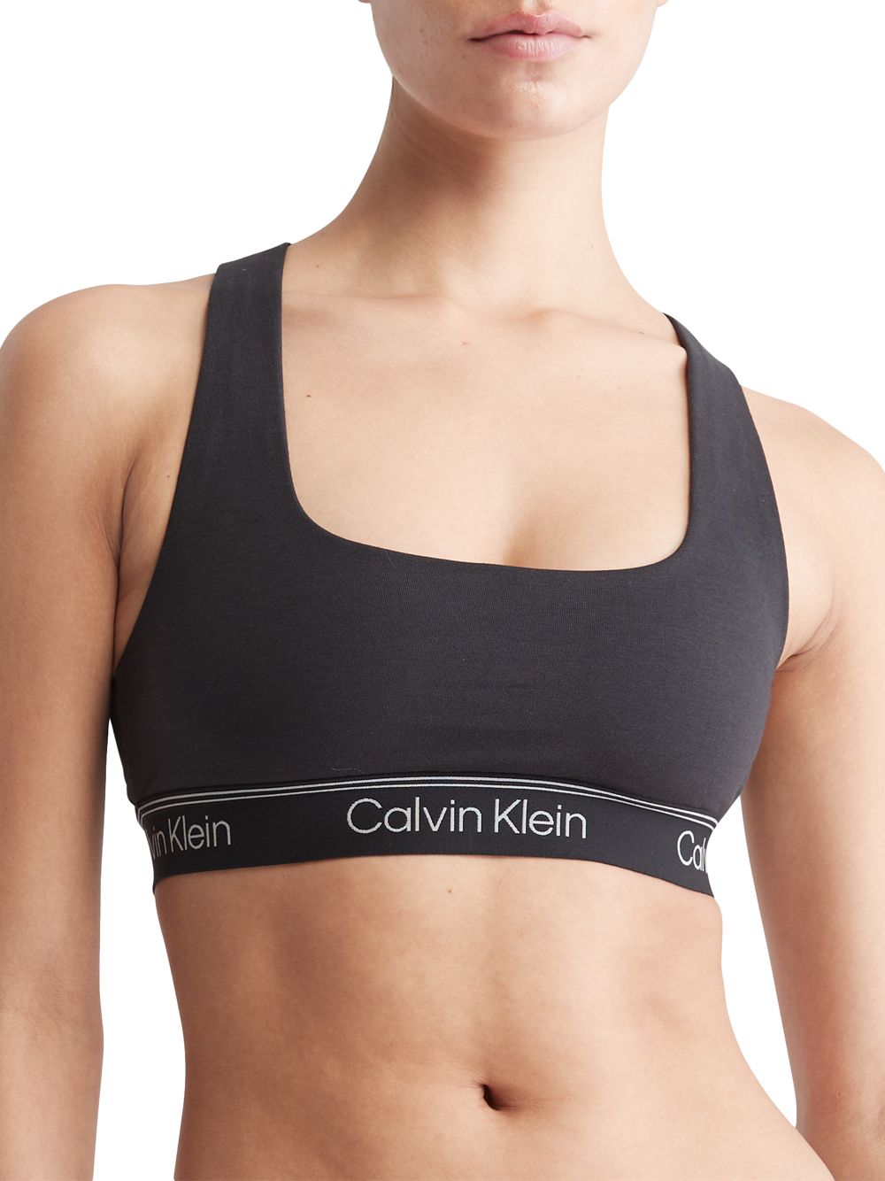 

Спортивный бюстгальтер без подкладки Calvin Klein, черный