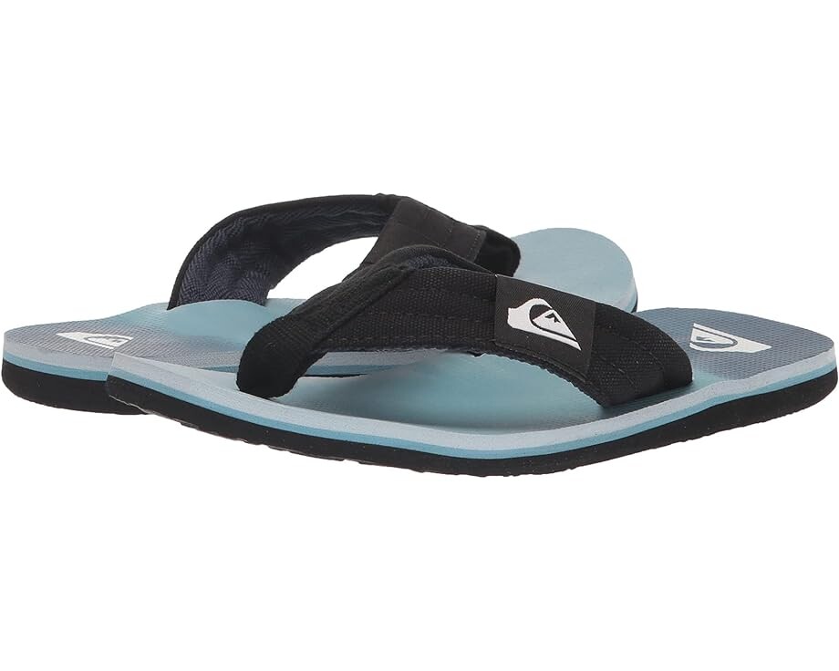 цена Сандалии Quiksilver Molokai Layback, цвет Black/Blue/Blue 4