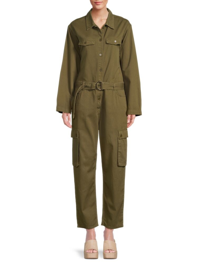 

Комбинезон прямого кроя с поясом Maje, цвет Khaki Green