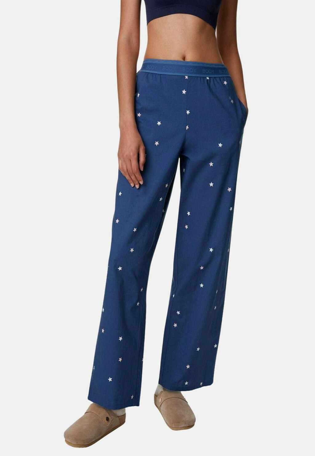 

Брюки для сна 2-PACK STAR & CHECK PRINT Marks & Spencer, цвет dark blue