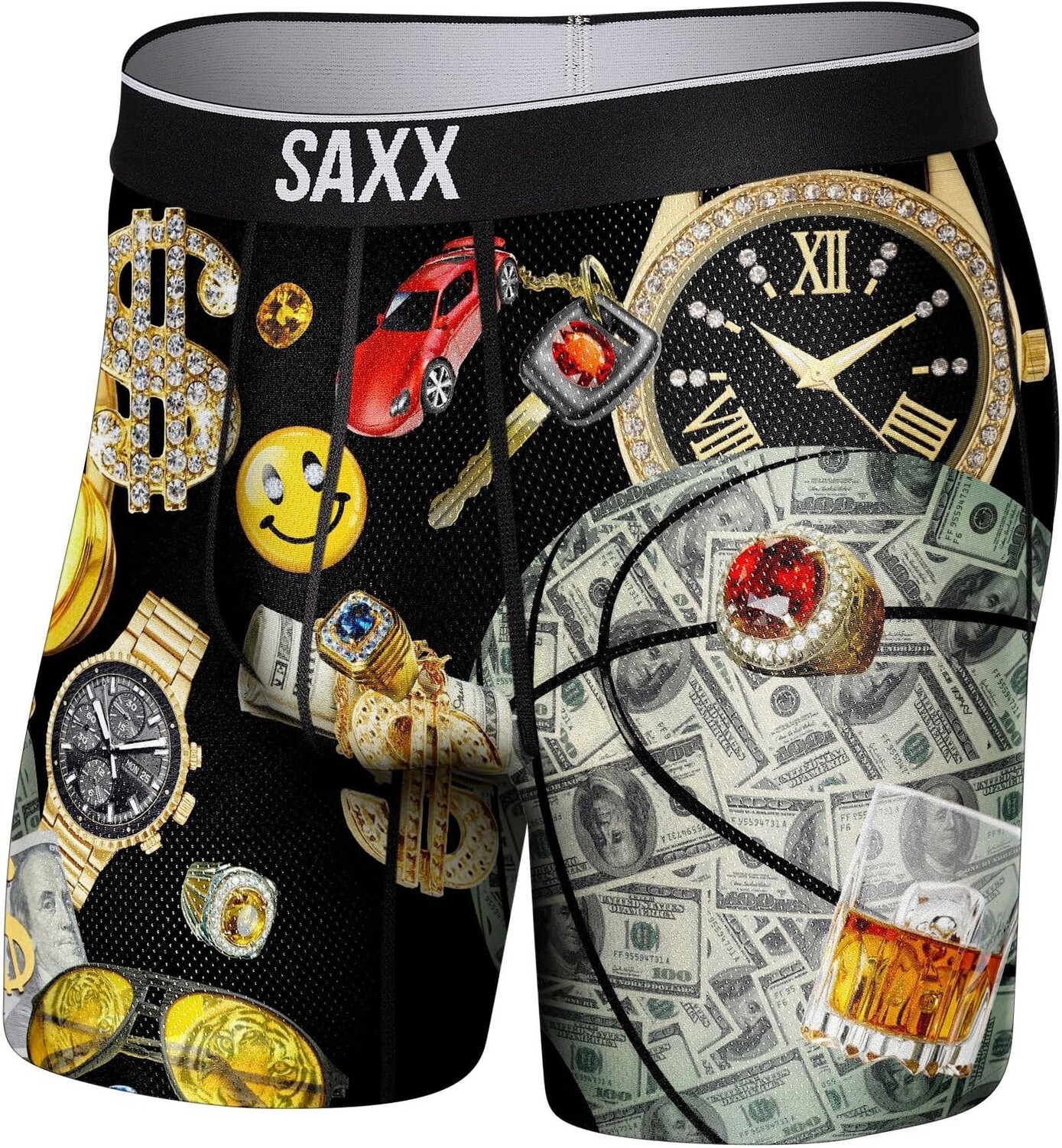 

Трусы-боксеры Volt SAXX UNDERWEAR, цвет Money Baller/Black