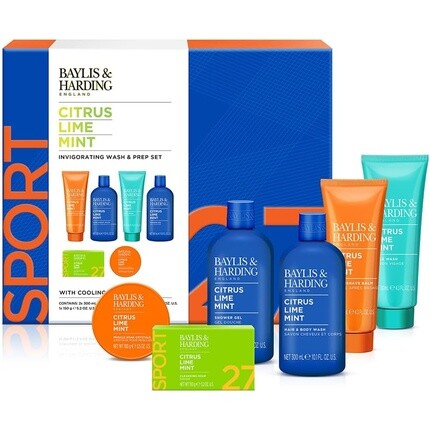 

Бодрящий подарочный набор для мужчин Baylis & Harding Citrus Lime Mint
