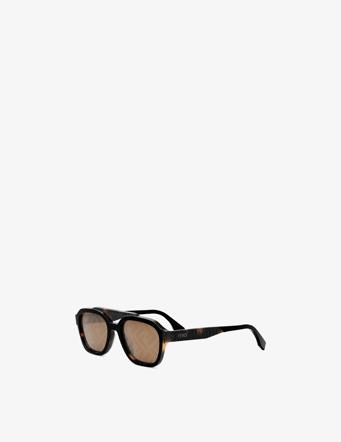 

Солнцезащитные очки FE40076U в квадратной оправе Fendi, цвет Shiny Black