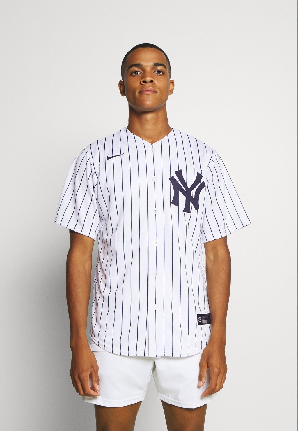 

Спортивная футболка Nike Mlb New York Yankees Official Replica Home, белый / темно-синий