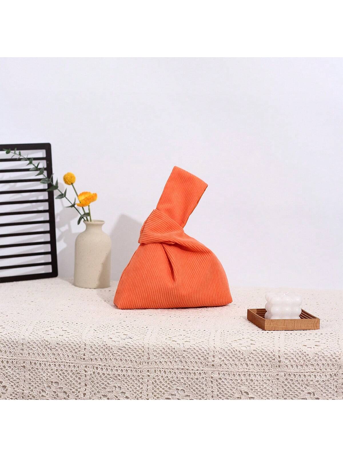 Модный оранжевый вельветовый классический ручной минималистичный клатч, апельсин чехол клатч mypads portafoglio magnetico для thl w300