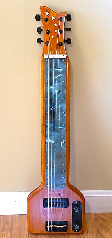 

Электрогитара Custom Lap Steel Guitar - Solid Pine - Serial #219 - Blue Fingerboard 2023