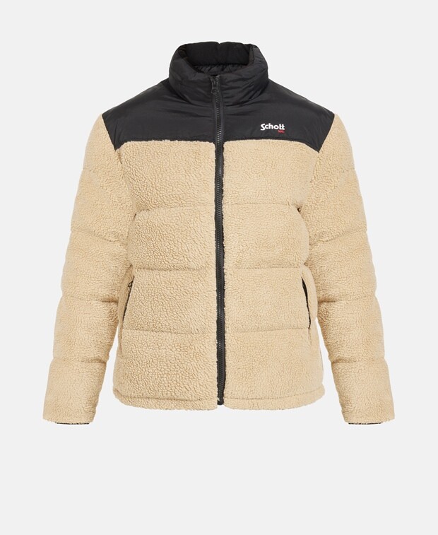 

Стеганая куртка Schott NYC, бежевый
