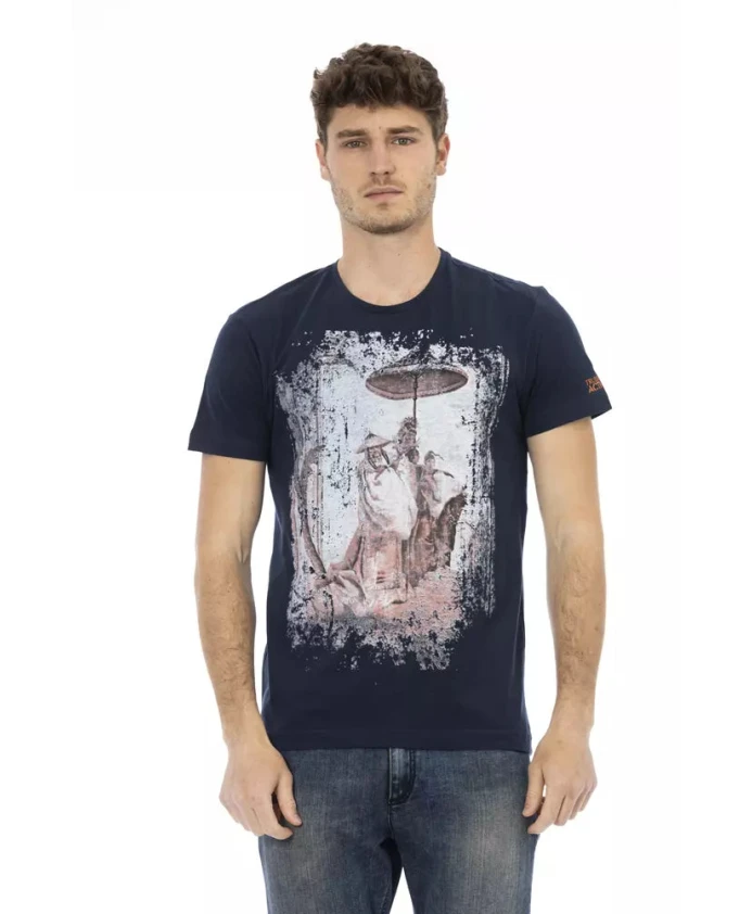 

Футболка Action с круглым вырезом Trussardi, синий