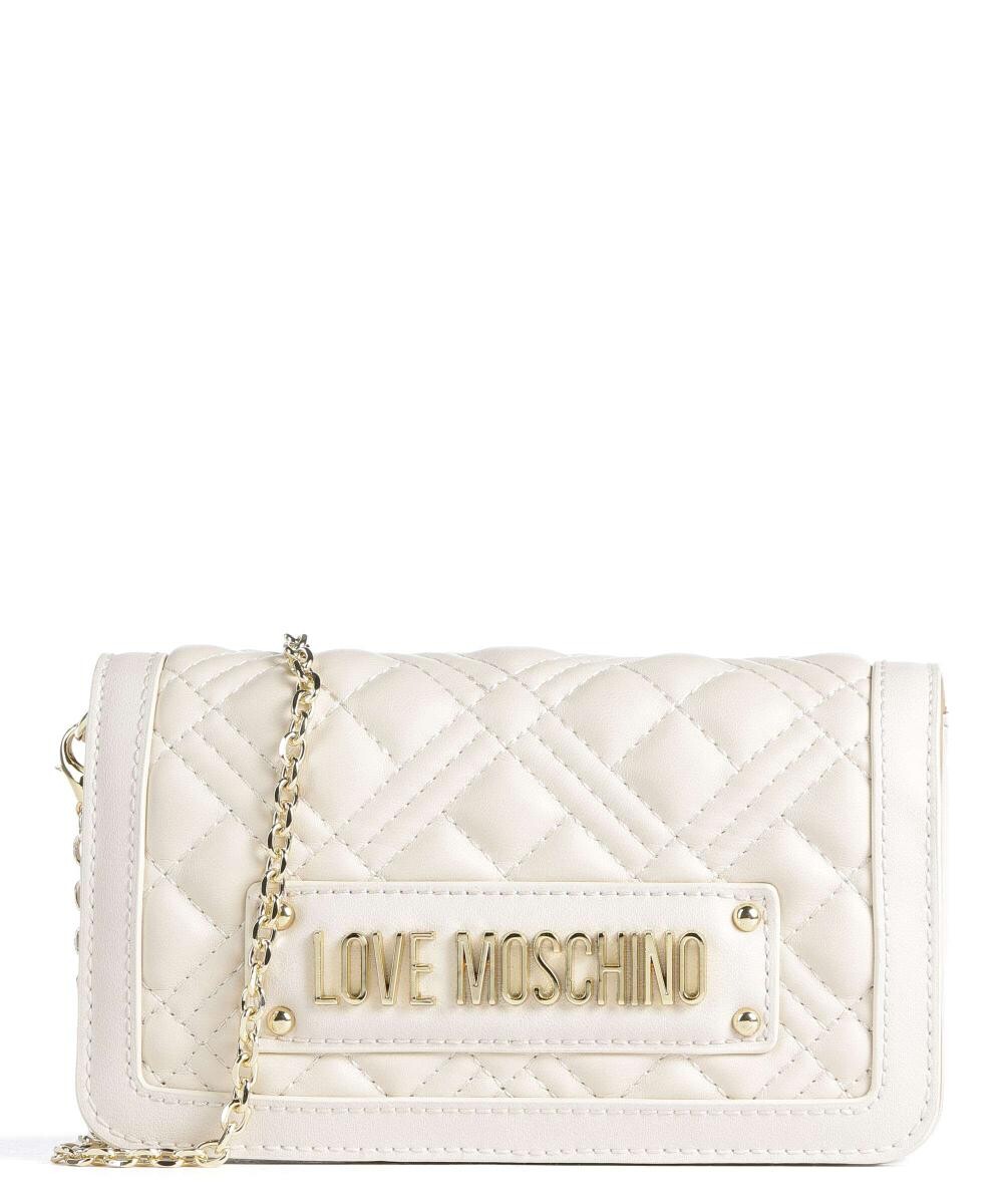 

Стеганая сумка через плечо из искусственной кожи Love Moschino, белый