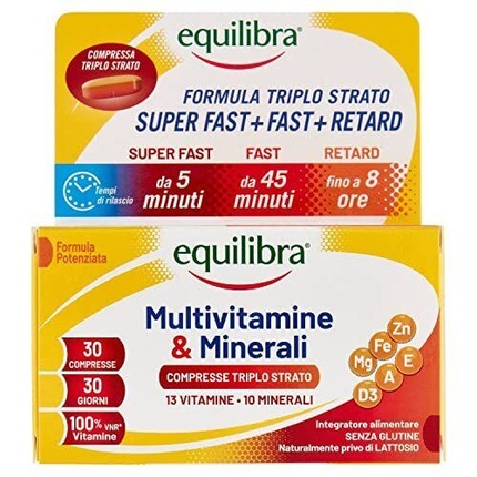 Мультивитамины и минералы 30 таблеток, Equilibra мультивитамины и минералы gold s gym 180 таблеток