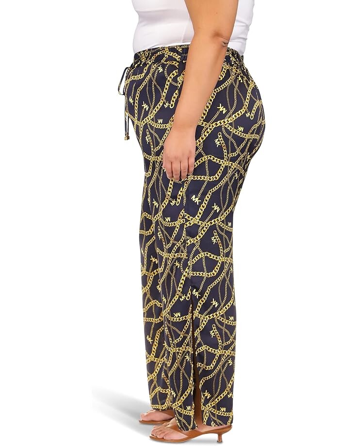 

Брюки Michael Kors Plus Size Chain High Slit Pants, цвет Midnight Blue