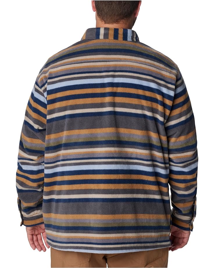 Куртка Columbia Big & Tall Steens Mountain Printed Shirt Jacket, цвет Shark Surfcrest Stripe Print