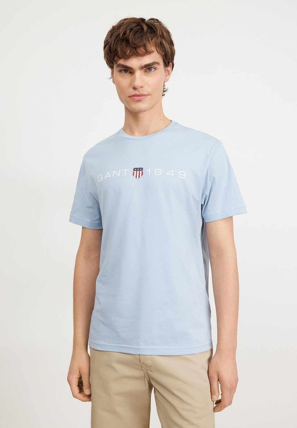

Футболка с принтом Graphic GANT, цвет marled blue
