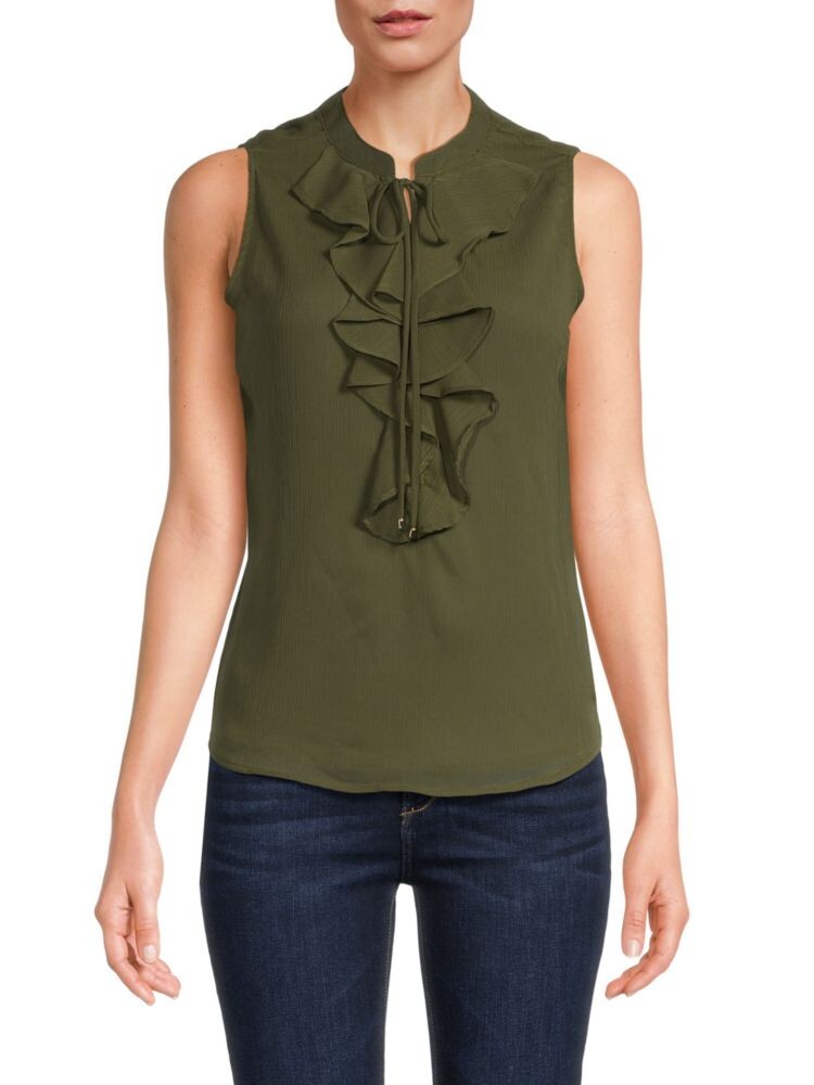 

Блузка с рюшами Tommy Hilfiger, цвет Dark Olive