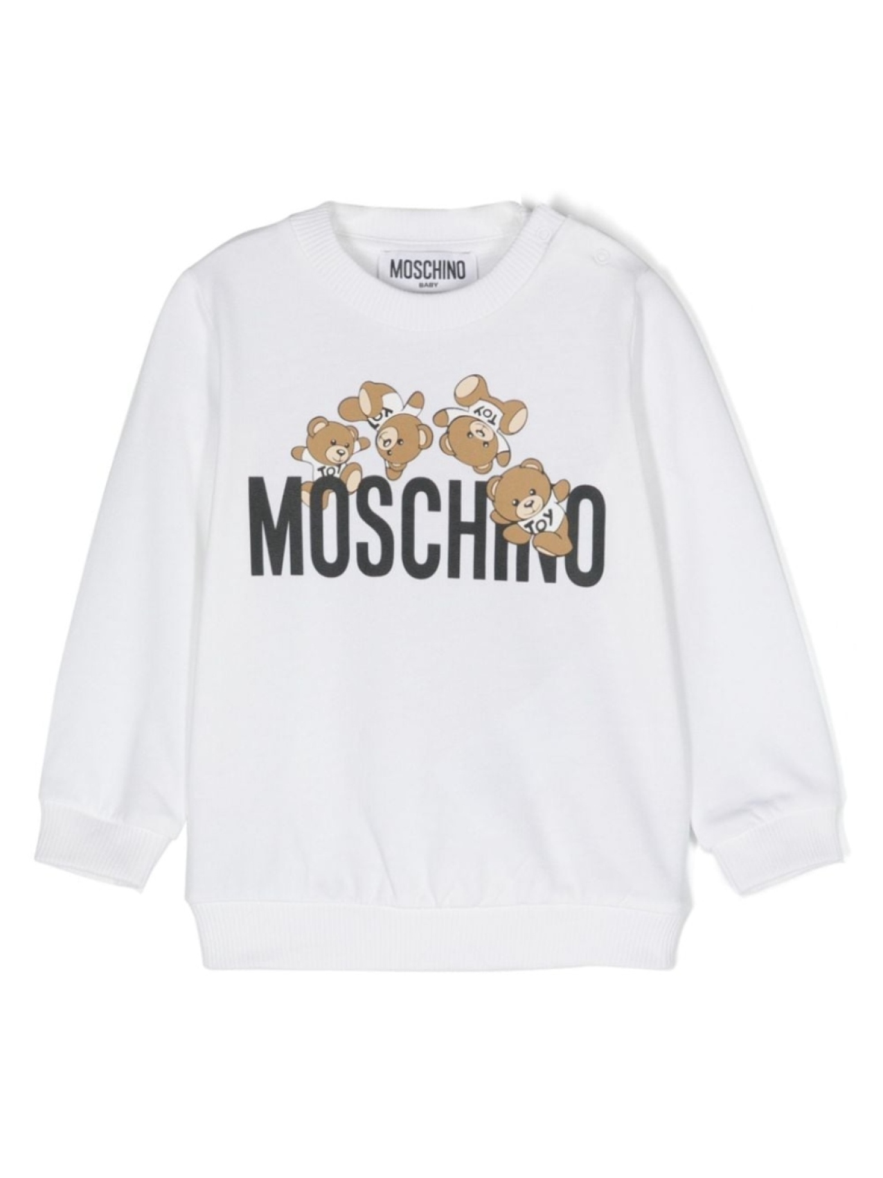 

Moschino Kids толстовка с принтом Teddy Bear, белый