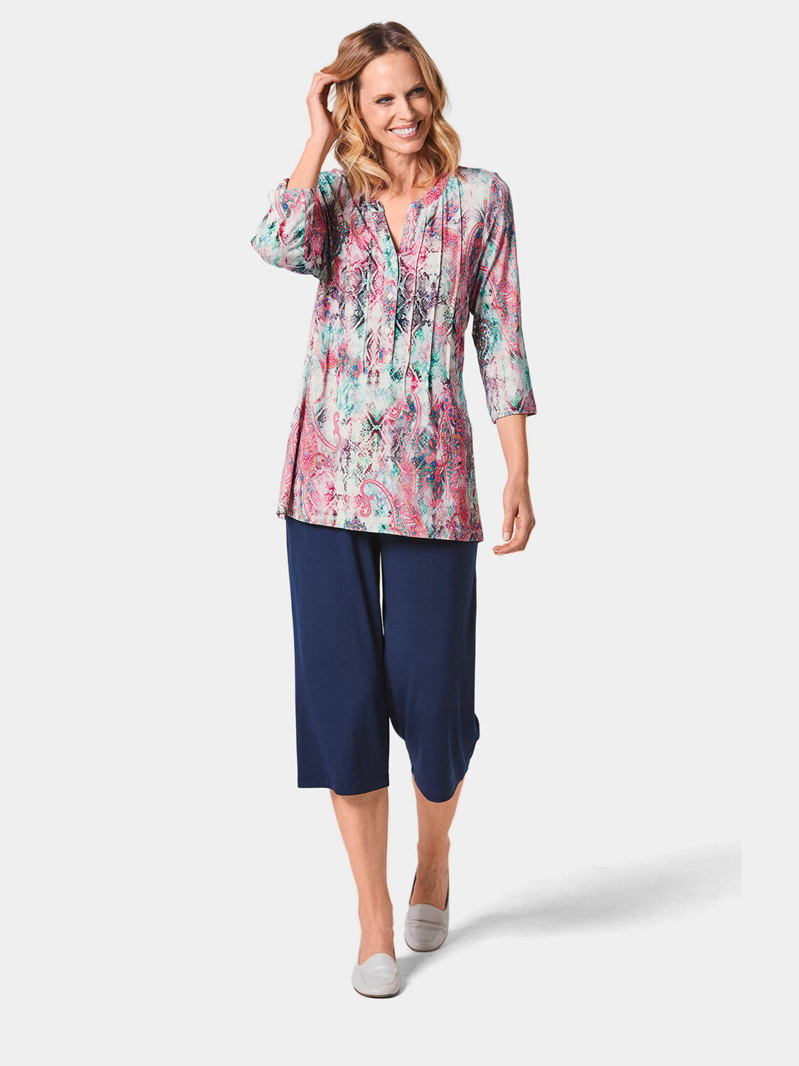 

Туника GOLDNER Druck Shirt, цвет bunt/gemustert