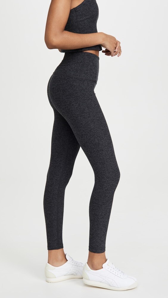 

Леггинсы Beyond Yoga High Waisted Midi Leggings, черный