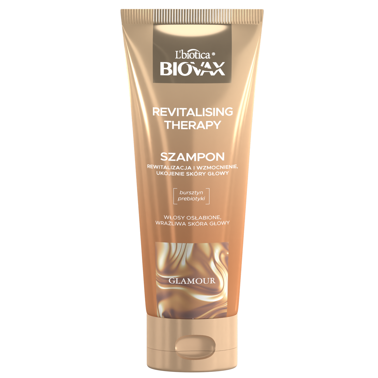 Укрепляющий шампунь для волос Biovax Glamour Revitalising Therapy, 200 мл шампунь с маслом арганы и асаи для тусклых и ослабленных волос ультра питание 340мл happy anne