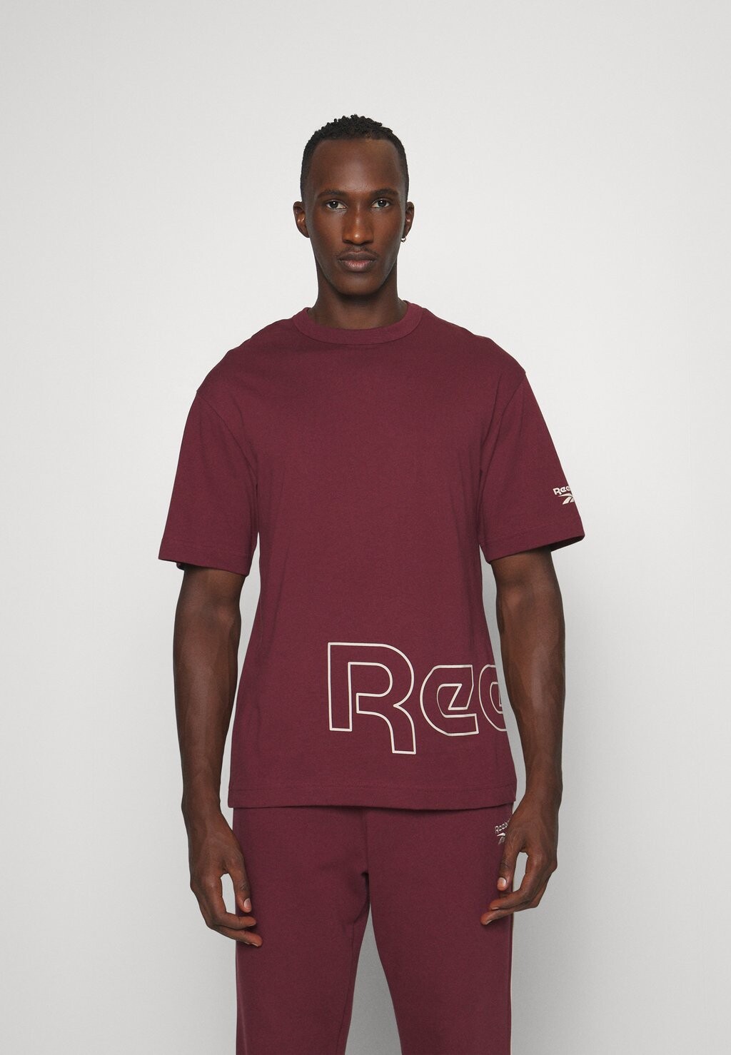 Футболка с принтом Graphic Tee Reebok, цвет classic maroon