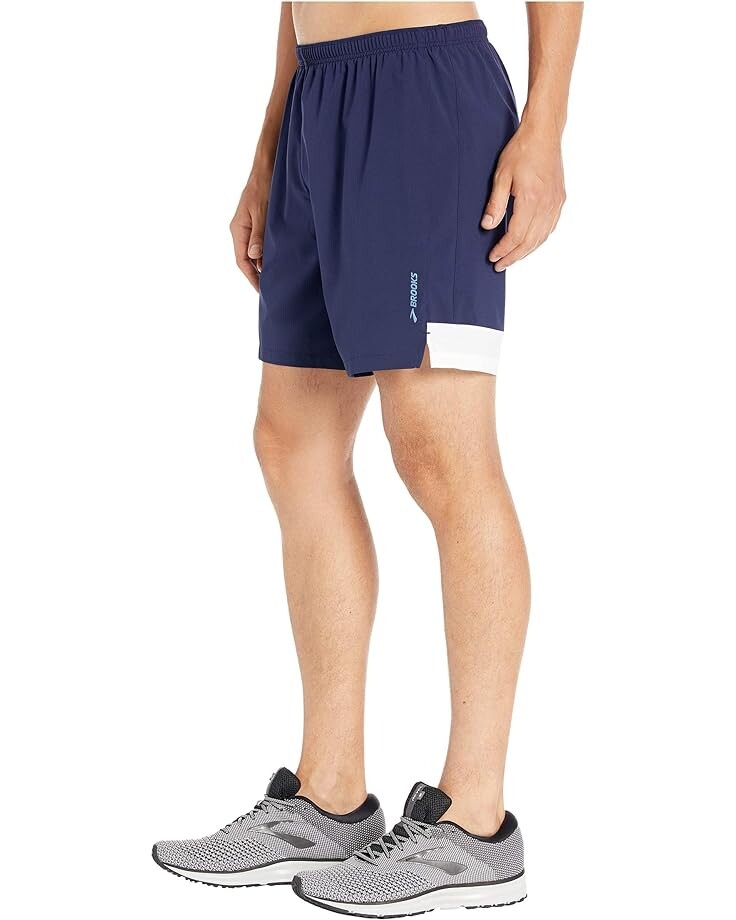 Шорты Brooks Go-To 7 Shorts, цвет Navy/White/Navy