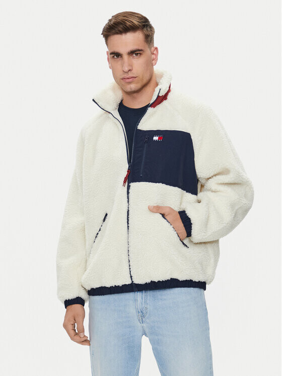 

Переходная куртка свободного кроя Tommy Jeans, экрю