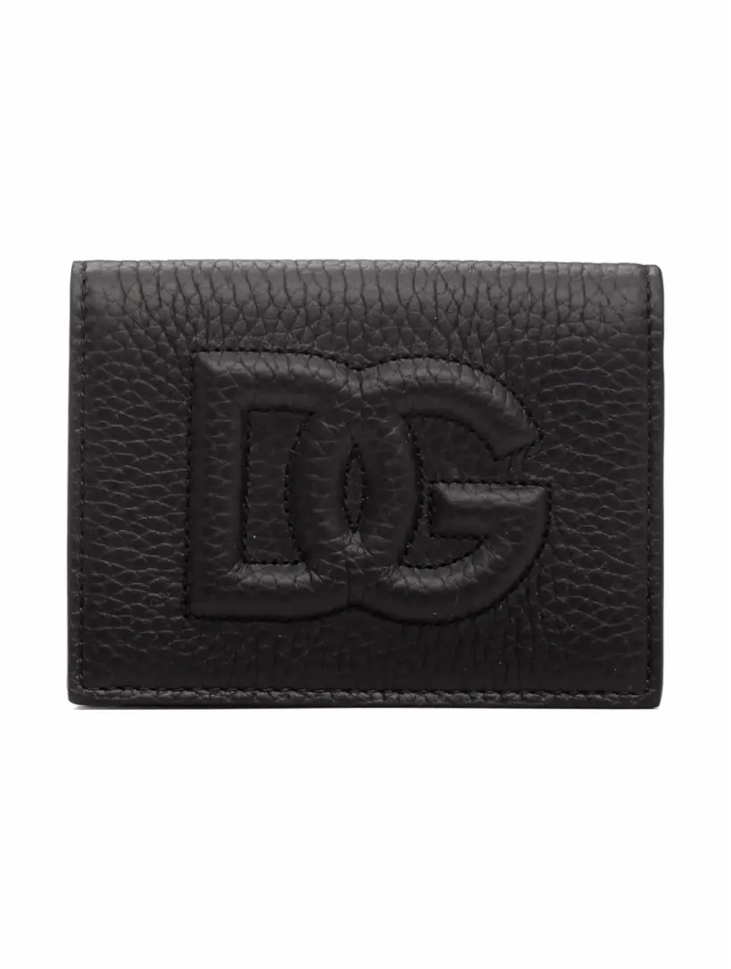 

Кожаное портмоне DG Logo Dolce&Gabbana, черный