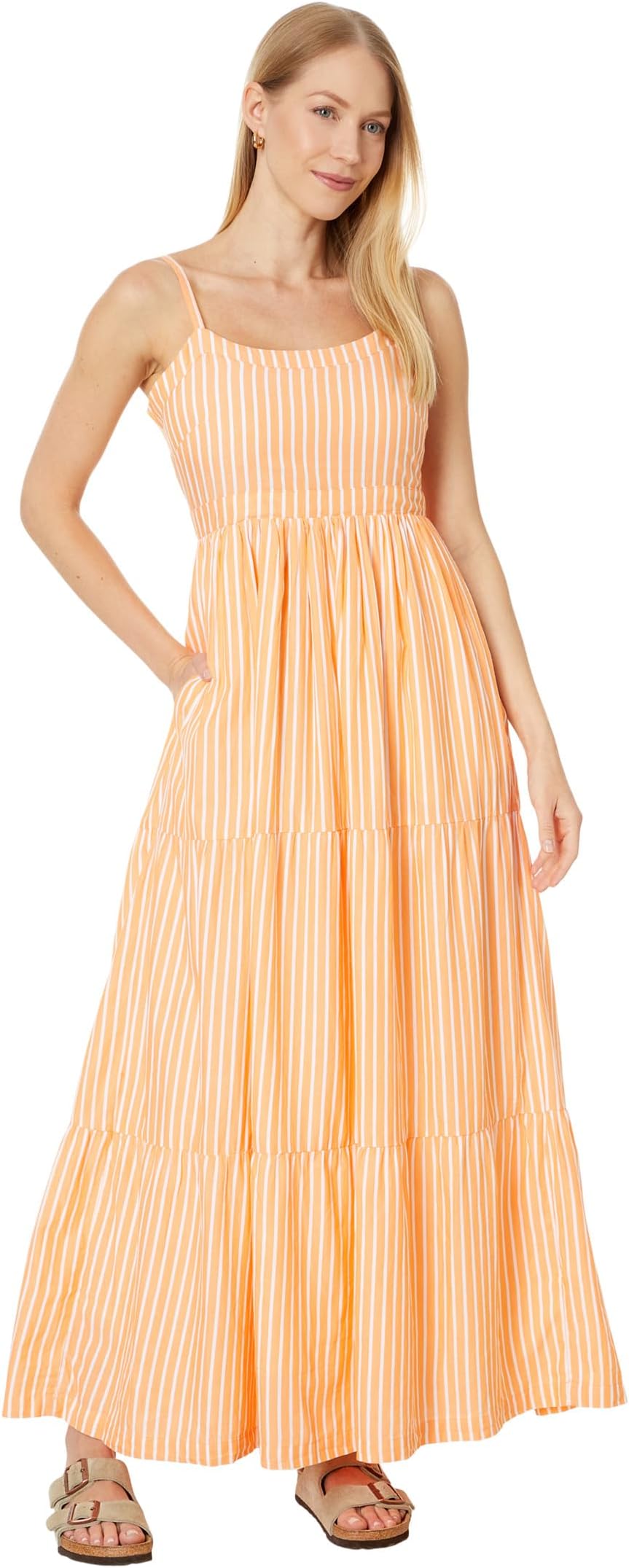 

Платье PACT Sunset Light Gauze Cami Dress, цвет Citrus Stripe