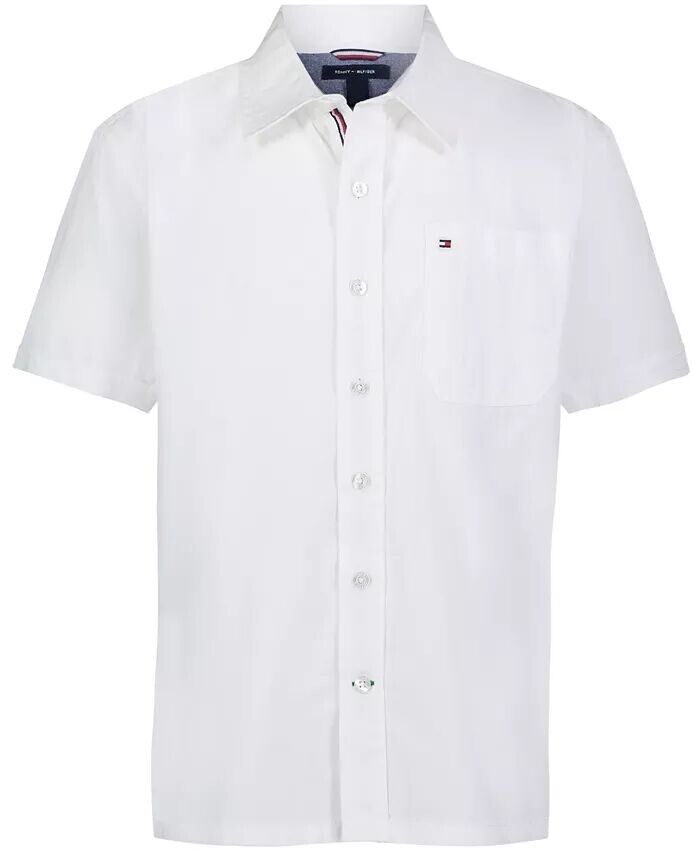 

Рубашка с короткими рукавами Little Boys Tommy Utility Tommy Hilfiger, белый