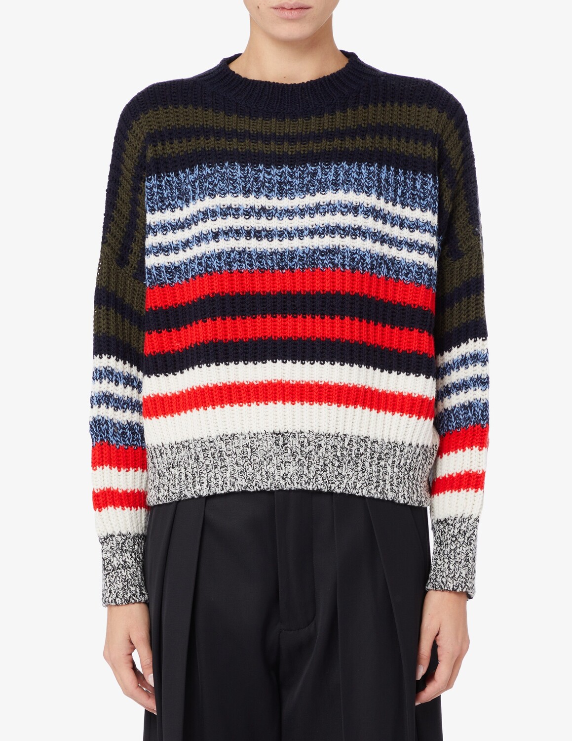 

Свитер из кубинской шерстяной пряжи Weekend Max Mara, синий