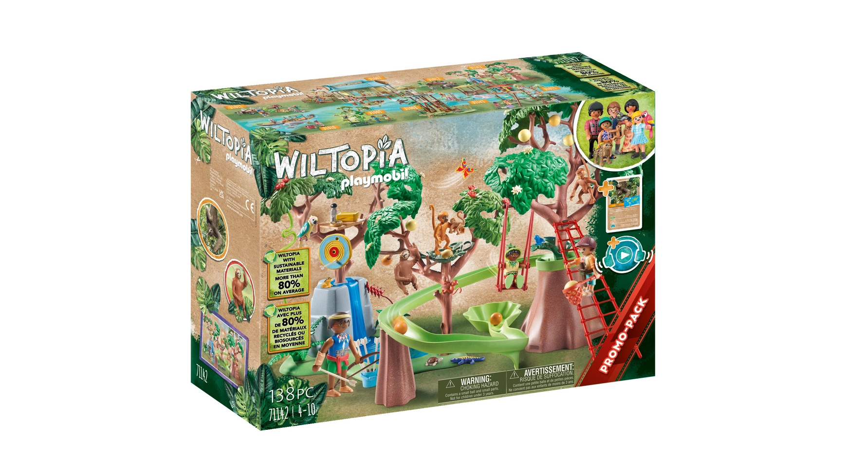 Wiltopia детская площадка в тропических джунглях Playmobil