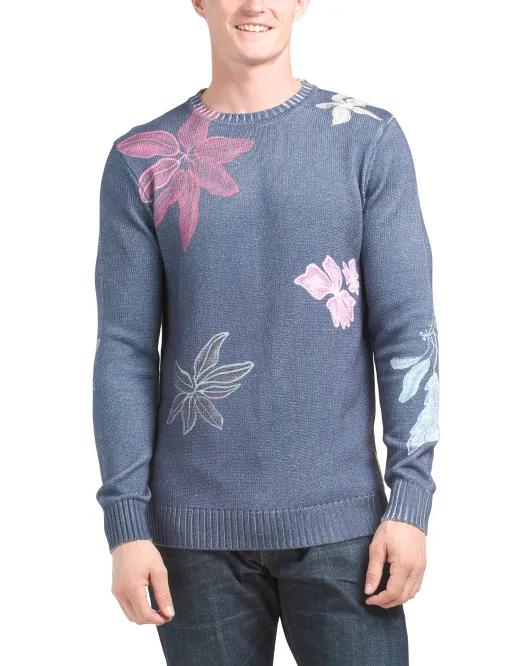 

Пуловер с круглым вырезом и принтом Scotch & Soda, цвет Floral Multi