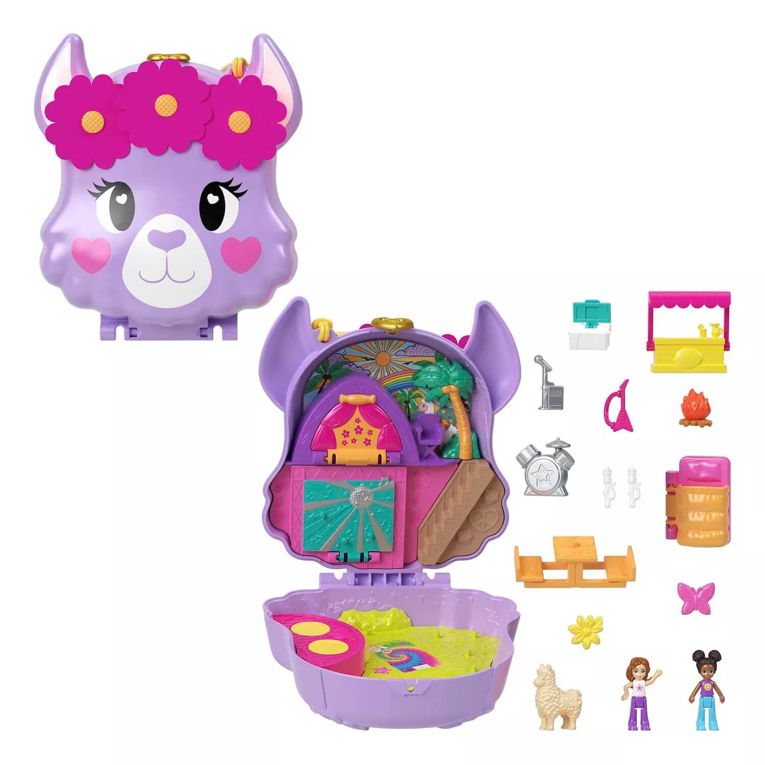 

Компактный игровой набор Polly Pocket Camp Adventure Llama Polly Pocket