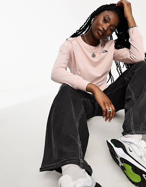 

Розовый топ с длинными рукавами The North Face Ensei эксклюзивно на ASOS