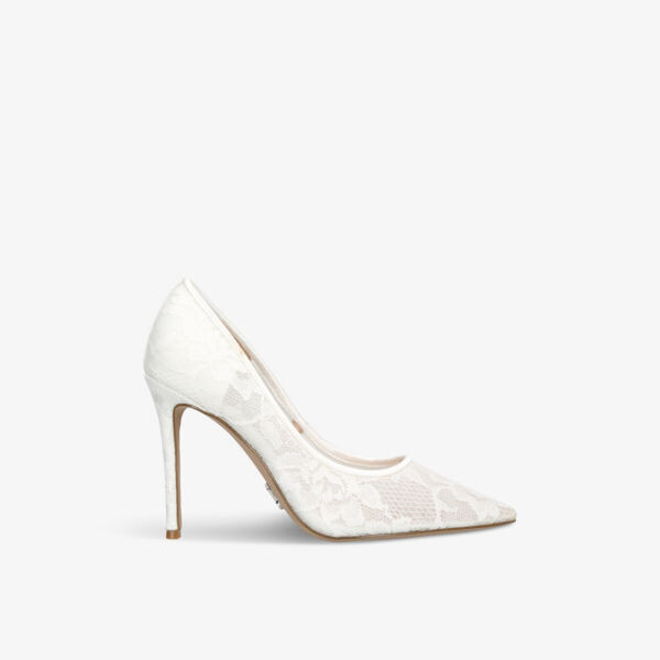 

Туфли-Лодочки Evelyn на каблуке с кружевной вышивкой Steve Madden, белый