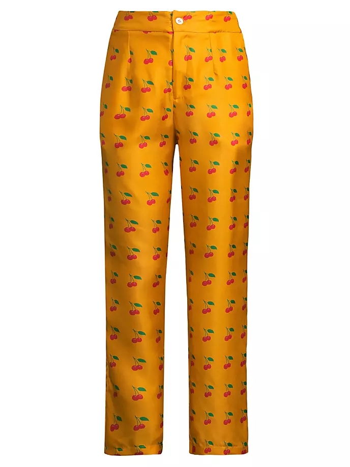 

Брюки Salome с вишневым принтом Lisou, цвет mango cherry
