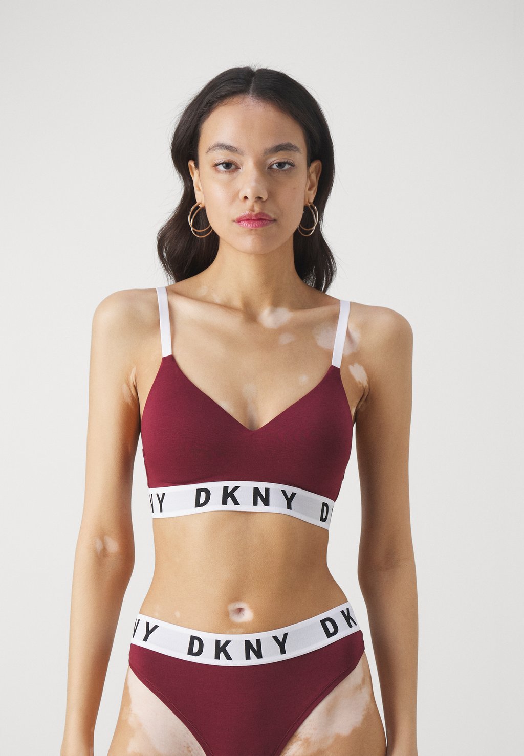 

Бюстгальтер с треугольной чашкой DKNY Intimates, бордовый