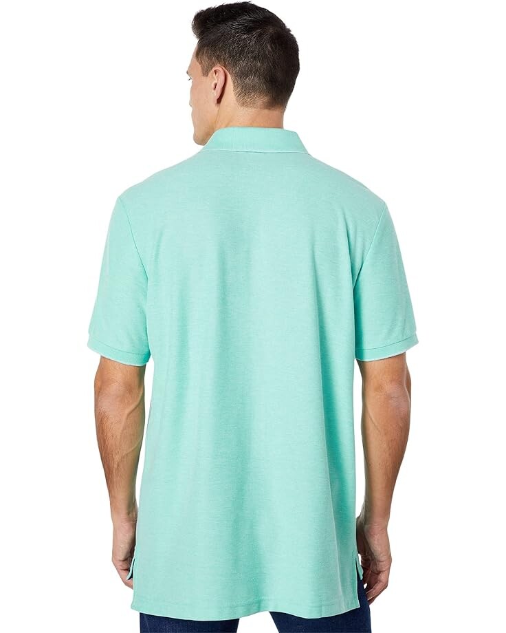 Поло U.S. POLO ASSN. Ultimate Pique Polo Shirt, цвет Jade Green Heather/Navy поло u s polo assn ultimate pique polo shirt цвет oatmeal heather classic navy