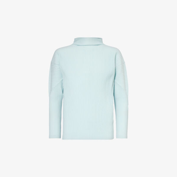 

Трикотажная футболка Color Pleats с высоким воротником Homme Plissé Issey Miyake, синий