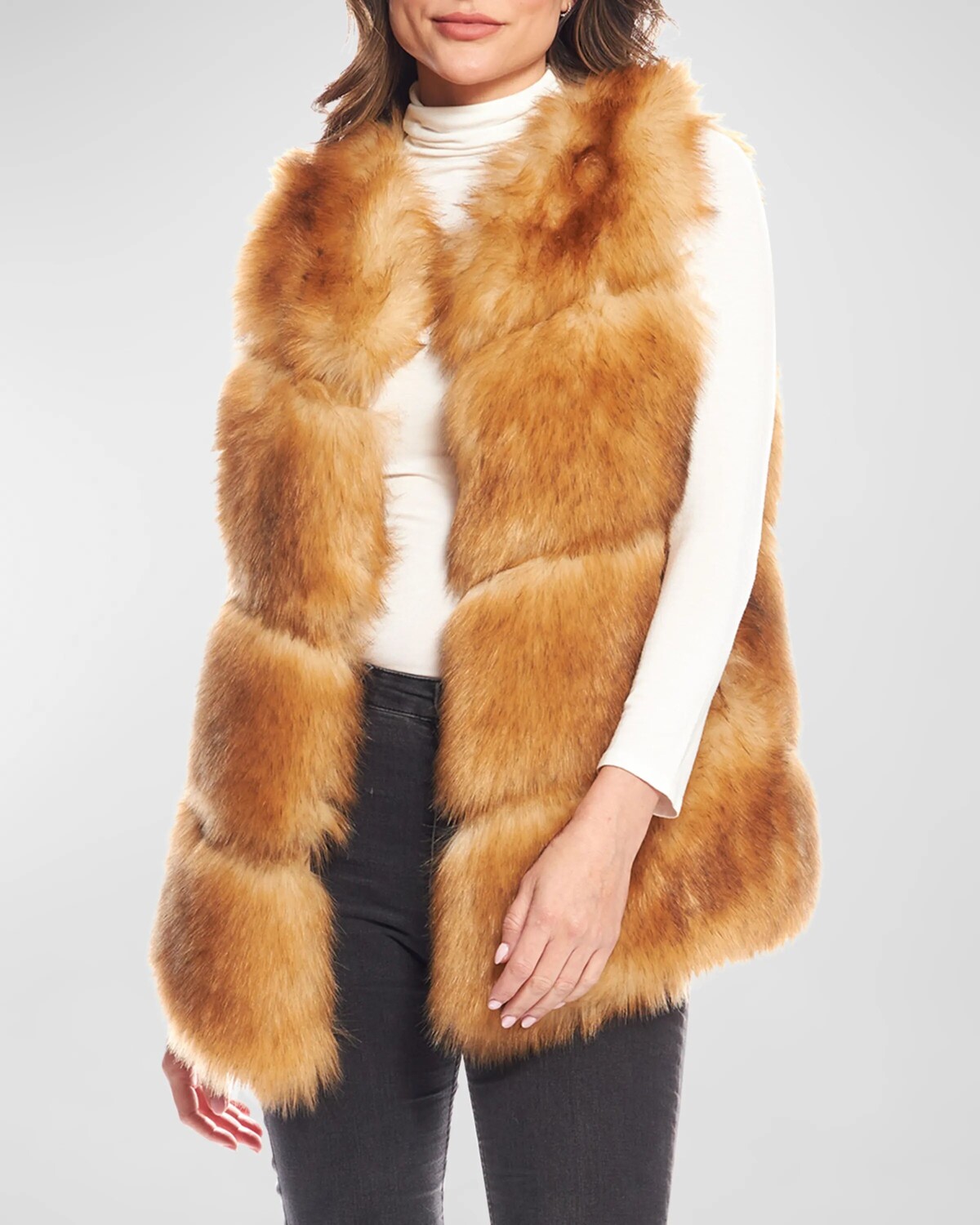 

Жилет из искусственного меха Marlowe Fabulous Furs, цвет Golden Fox