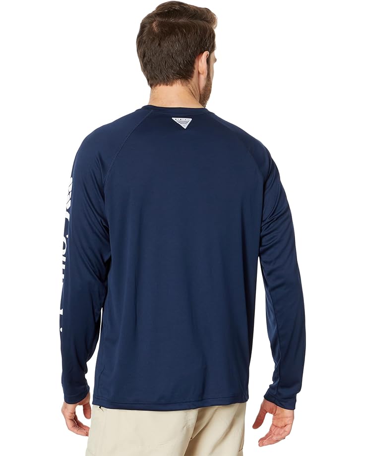 Рубашка Columbia Terminal Tackle L/S Shirt, цвет Collegiate Navy/White Logo