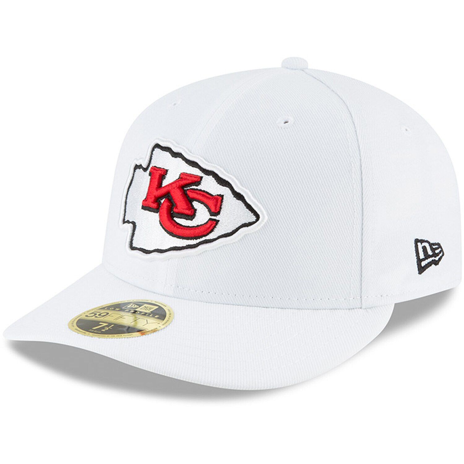 

Мужская облегающая шляпа New Era White Kansas City Chiefs Omaha Low Profile 59FIFTY