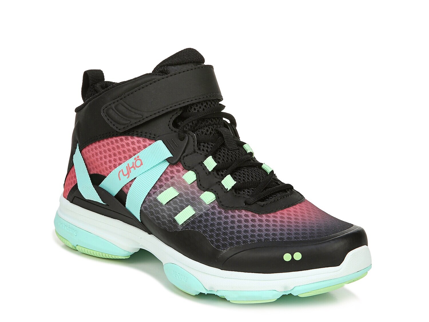 

Кроссовки Ryka Devotion XT Mid-Top, черный/бирюзовый/розовый