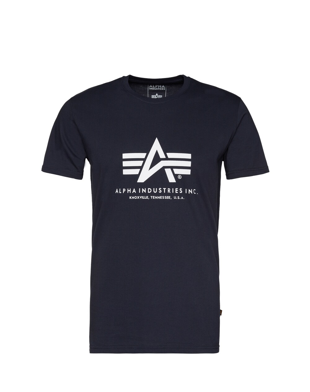 Футболка Alpha Industries, темно-синий пуловер alpha industries printed stripe темно синий