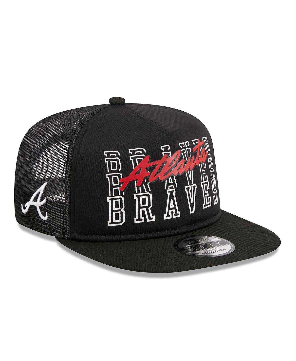 

Мужская черная кепка Atlanta Braves Street Team A-Frame Trucker 9FIFTY Snapback New Era