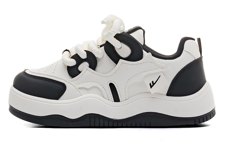 

Кроссовки WARRIOR Skateboarding Shoes Women's Low-top Beige/Black, бежевый/черный